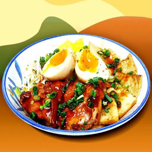 Hình ảnh Mì gà nướng chả cá yaki