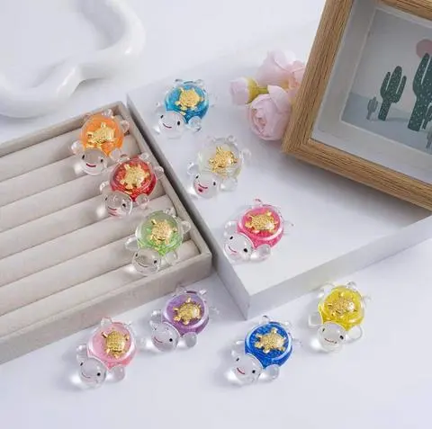 Hình ảnh 10 túi mù rùa cõng rùa vàng may mắn tặng 1