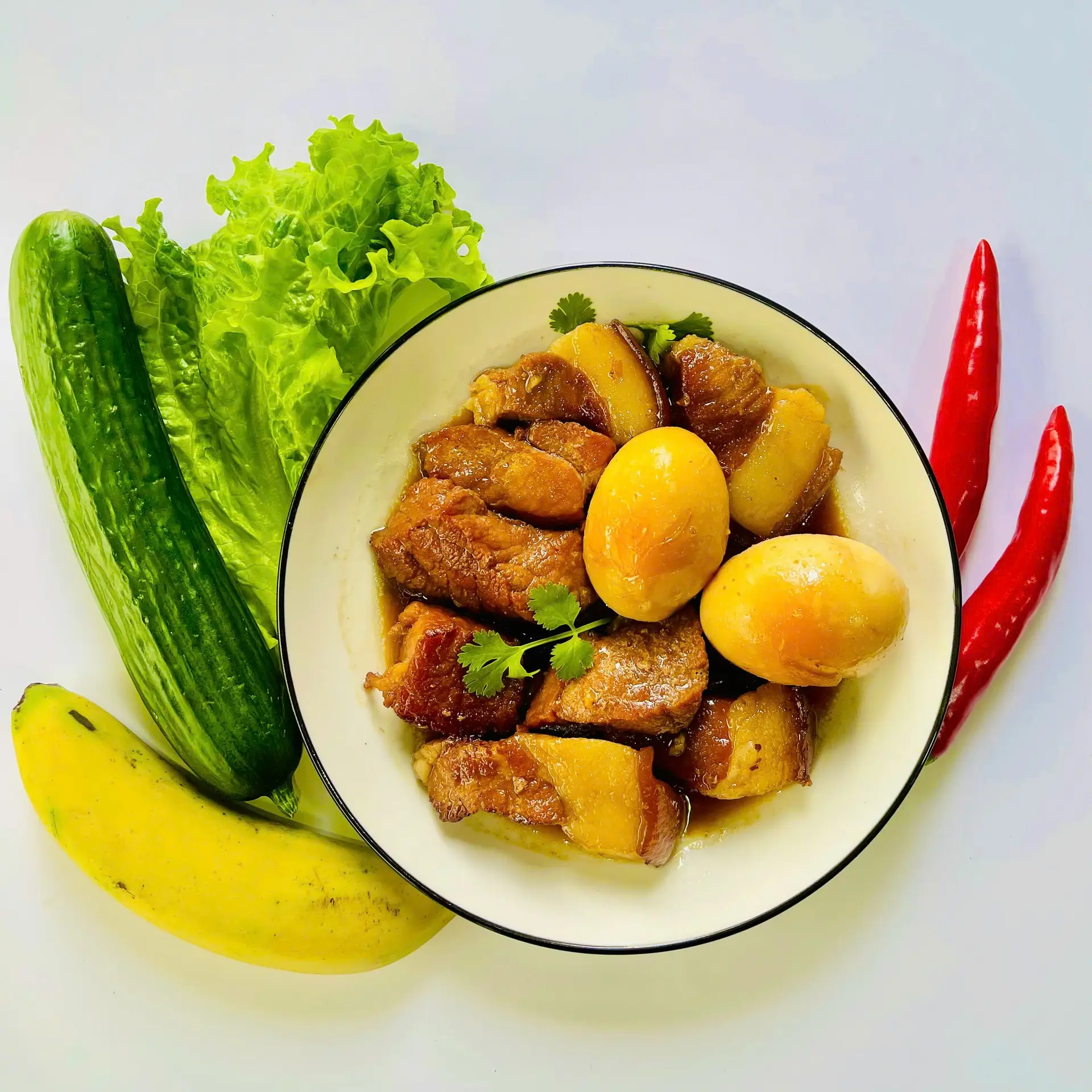 Hình ảnh Cơm - Thịt kho trứng