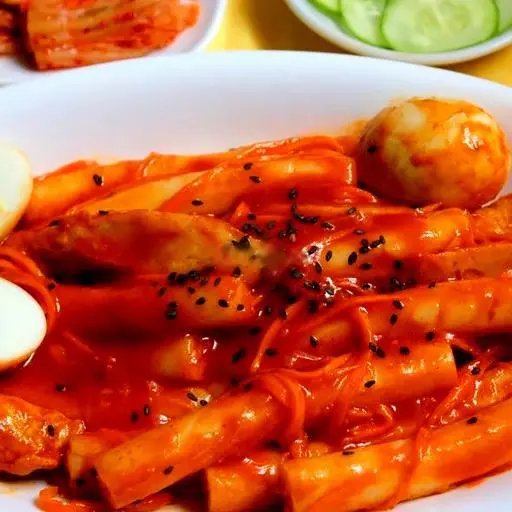 Hình ảnh Tokbokki chả cá hàn quốc