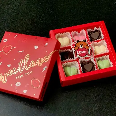 Hình ảnh Socola Valentine hộp 9 viên