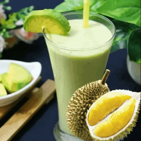 Hình ảnh Sinh Tố Bơ Sầu Riêng/ Ly