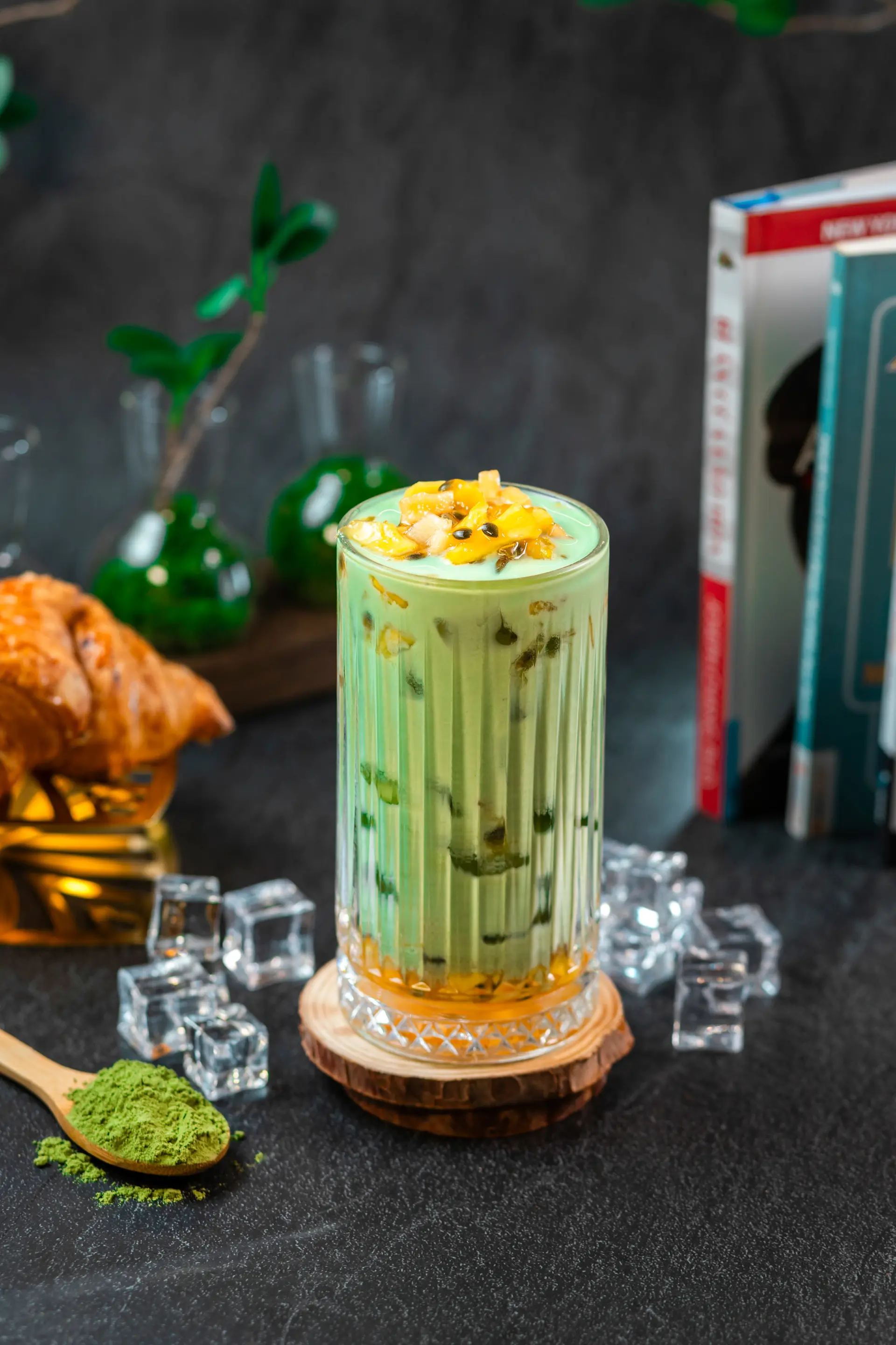 Hình ảnh Matcha Latte Yến Mạch Trái Cây