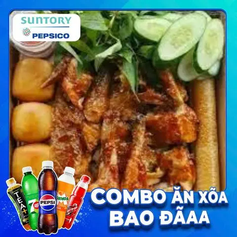 Hình ảnh Combo Gà quay bánh bao nguyên con - vị sốt cay + Nước ngọt SPVB