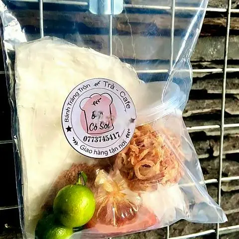 Hình ảnh Bánh tráng muối phơi sương Bếp Cô Sói