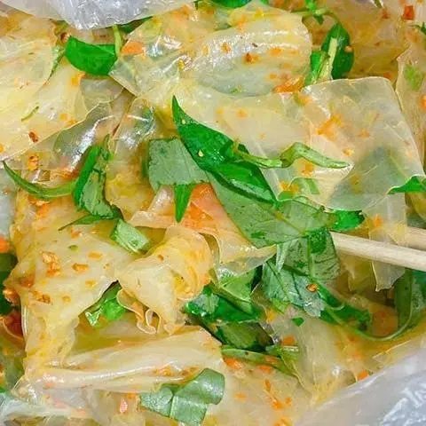 Hình ảnh bánh tráng trộn hành phi - bơ 