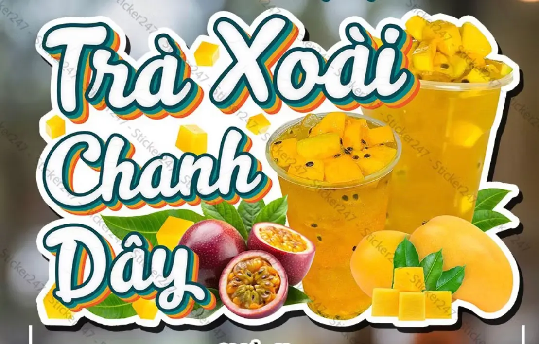 Hình ảnh Trà xoài chanh dây ( mango passion tea )