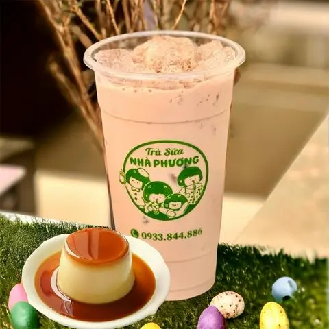 Hình ảnh Trà sữa bánh flan