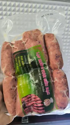 Hình ảnh Lạp xưởng tươi siêu nạc. Túi 500gram.