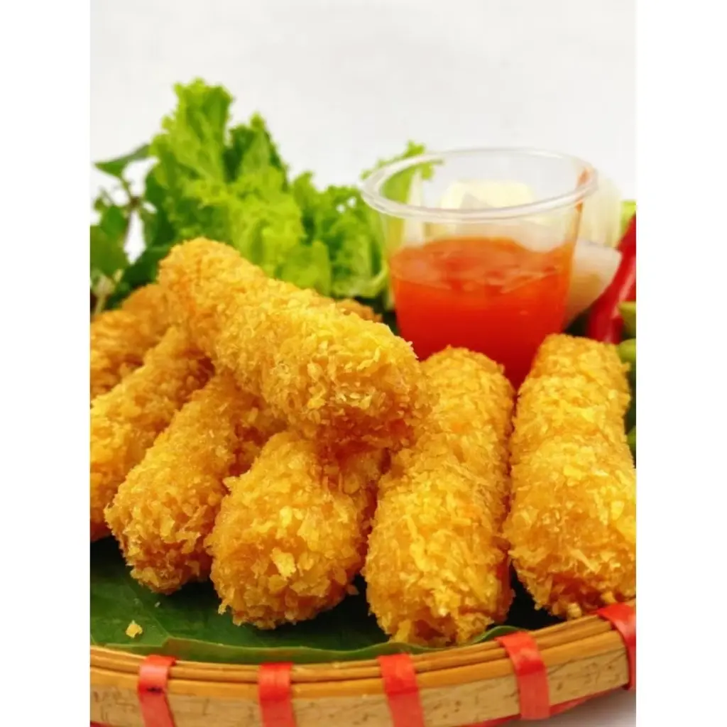 Hình ảnh Nem Chua Rán Phố Cổ (3 Cây), Chiên Kèm (Tương Ớt, Cà)