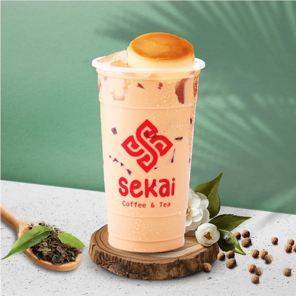 Hình ảnh Trà Sữa Bánh Flan