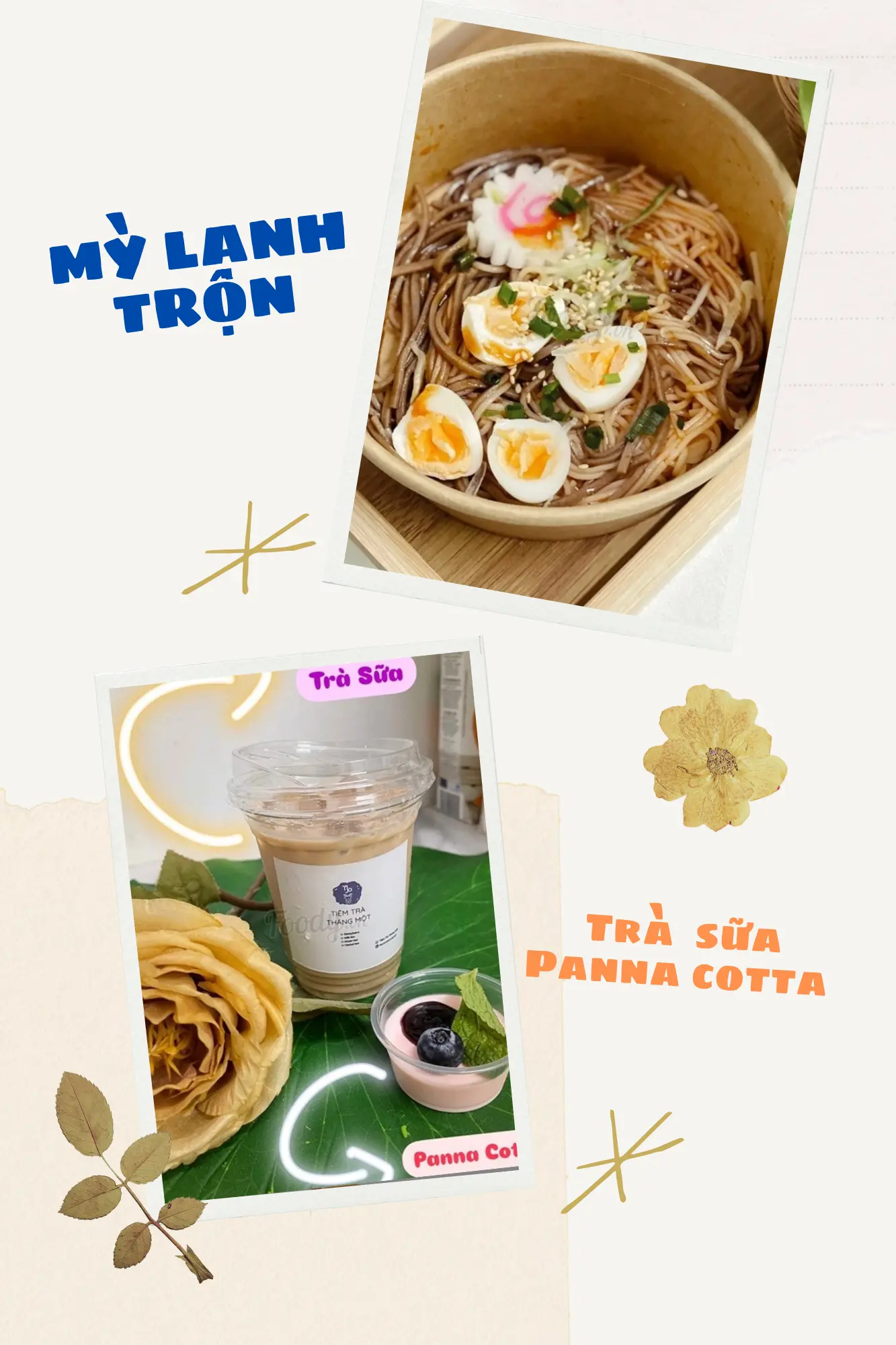 Hình ảnh COMBO MỲ LẠNH TRỘN + TRÀ SỮA PANNA COTTA