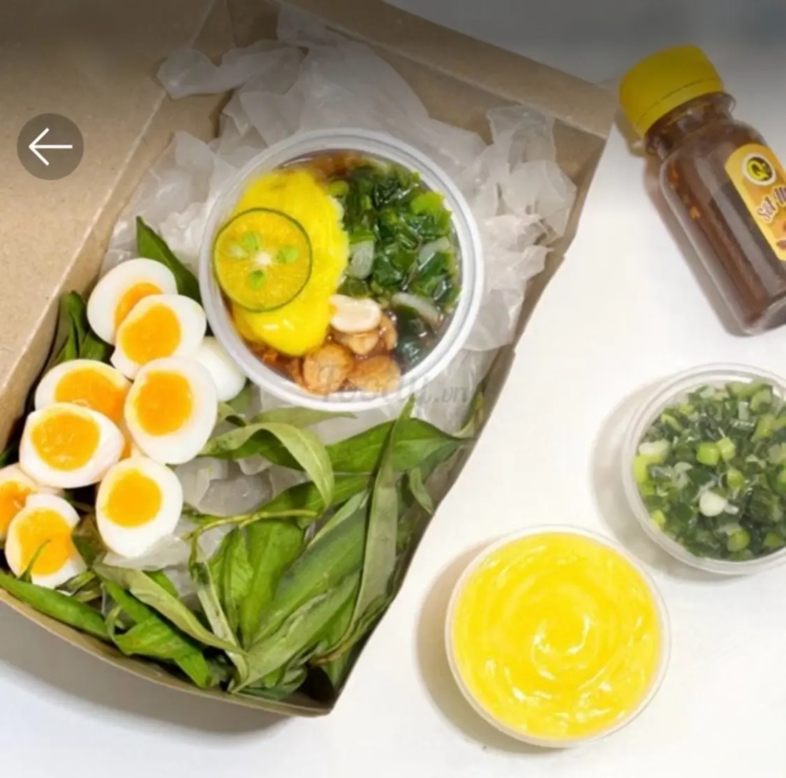 Hình ảnh Bánh dẻo chấm sốt me bơ mỡ hành 3 trứng cút