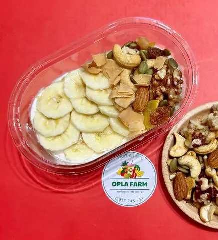 Hình ảnh (G2) Chuối - sữa chua Hy Lạp - granola