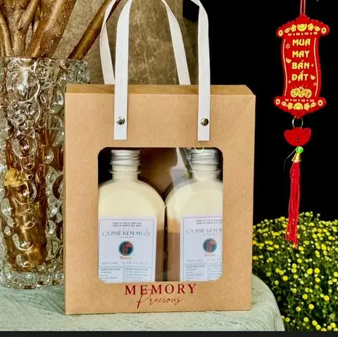 Hình ảnh Hộp quà Boom (4 chai Cà phê Kem Muối)