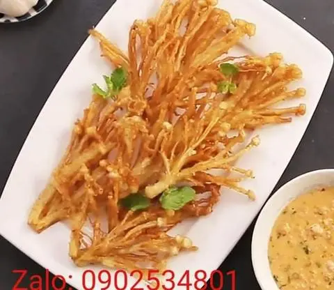 Hình ảnh Nấm kim châm chiên giòn