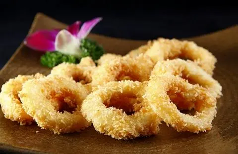 Hình ảnh Mực Vòng  Chiên Xù