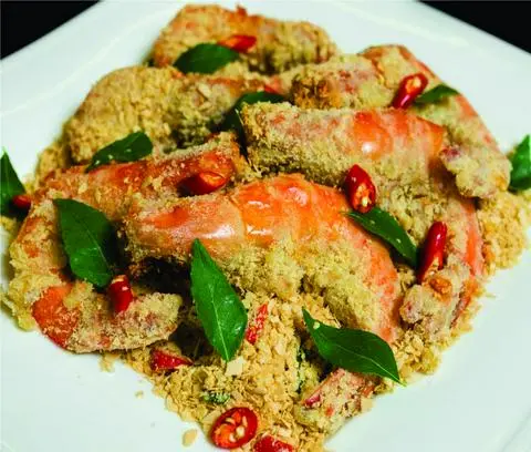Hình ảnh Tôm xóc ngũ cốc