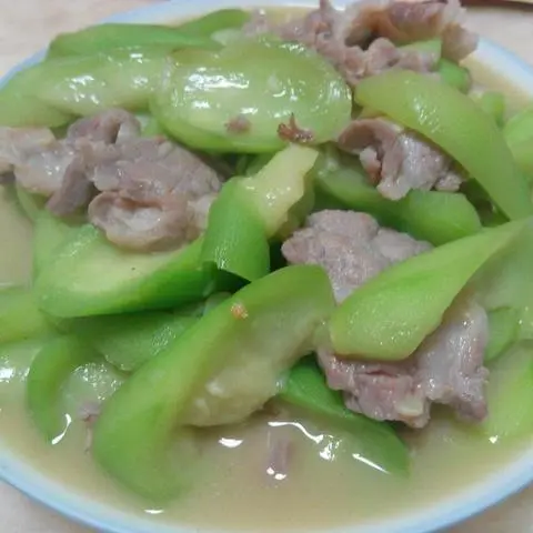 Hình ảnh Mướp xào thịt