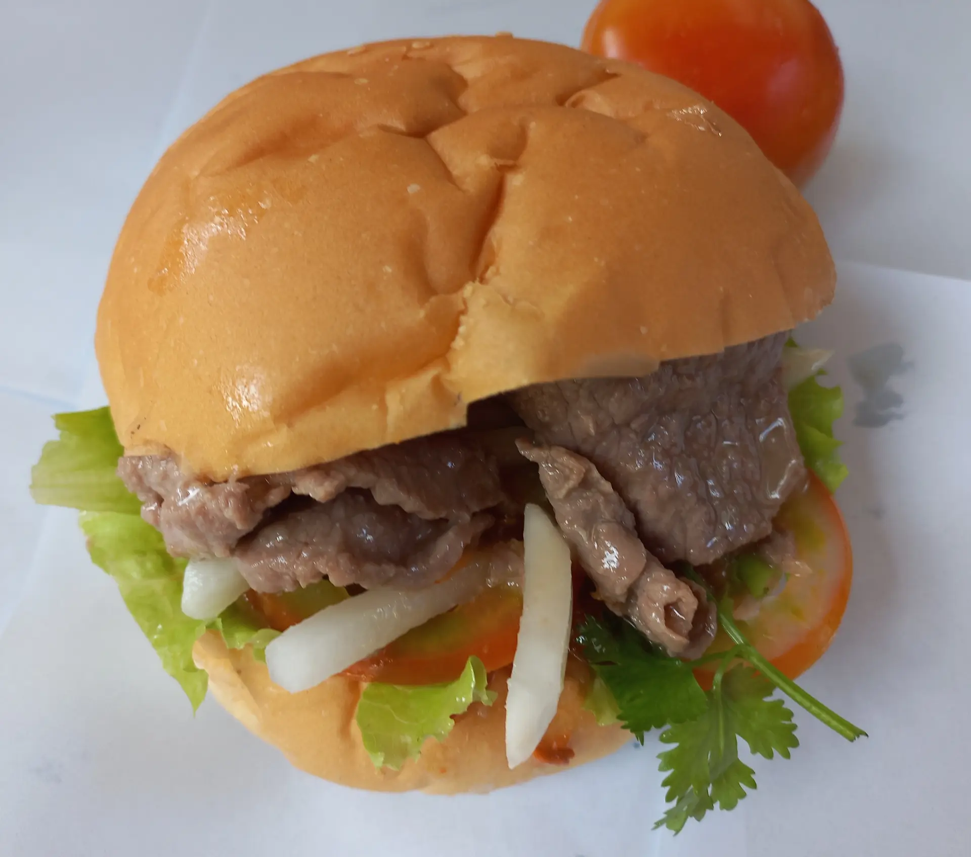 Hình ảnh Hamburger bò bít tết