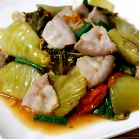 Hình ảnh Lòng (bao tử) xào cải chua