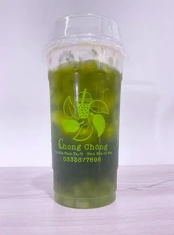 Hình ảnh Trà Xanh Nhài Nếp Xanh Kem Cheese Size L (Có sẵn trân châu)