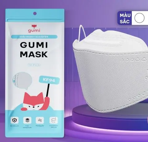 Hình ảnh Khẩu Trang GuMi - túi 10 cái trắng