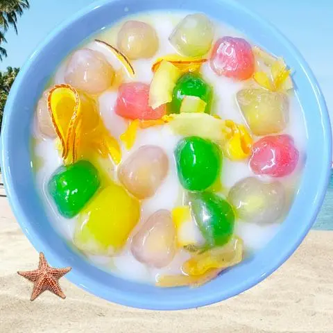Hình ảnh Chè Bột Lọc Nhân Dừa Màu