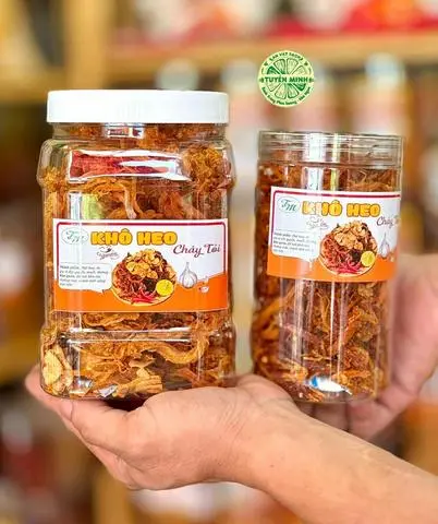 Hình ảnh KHÔ HEO CHÁY TỎI THƯỢNG HẠNG 250Gr 