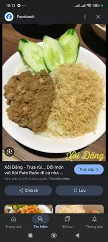 Hình ảnh xôi ba tê chà bông