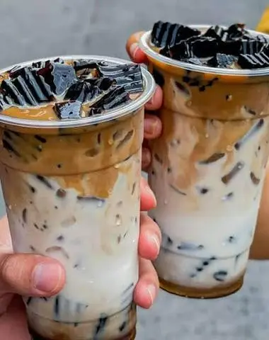 Hình ảnh Sữa tươi cafe sương sáo muối