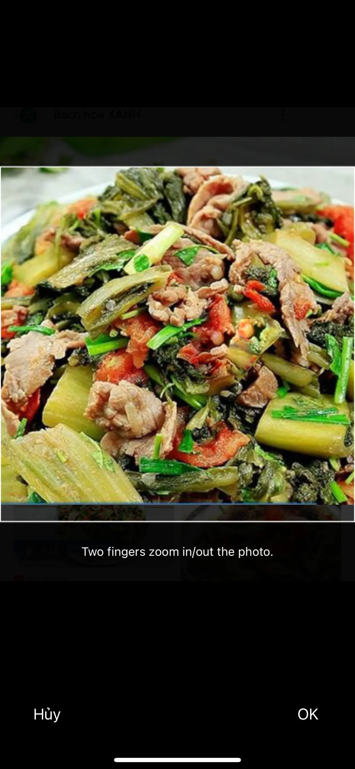 Hình ảnh thịt bò xào cải chua (thêm)