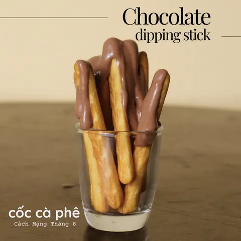 Hình ảnh Bánh que chấm sốt chocolate dẻo