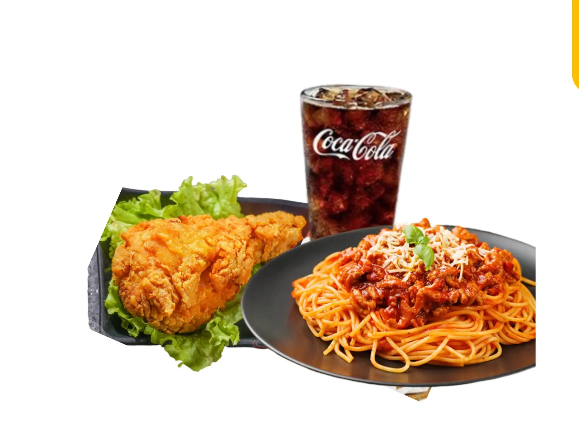 Hình ảnh Combo 1 Mỳ Ý + 1 Gà Rán + 1 Nước 