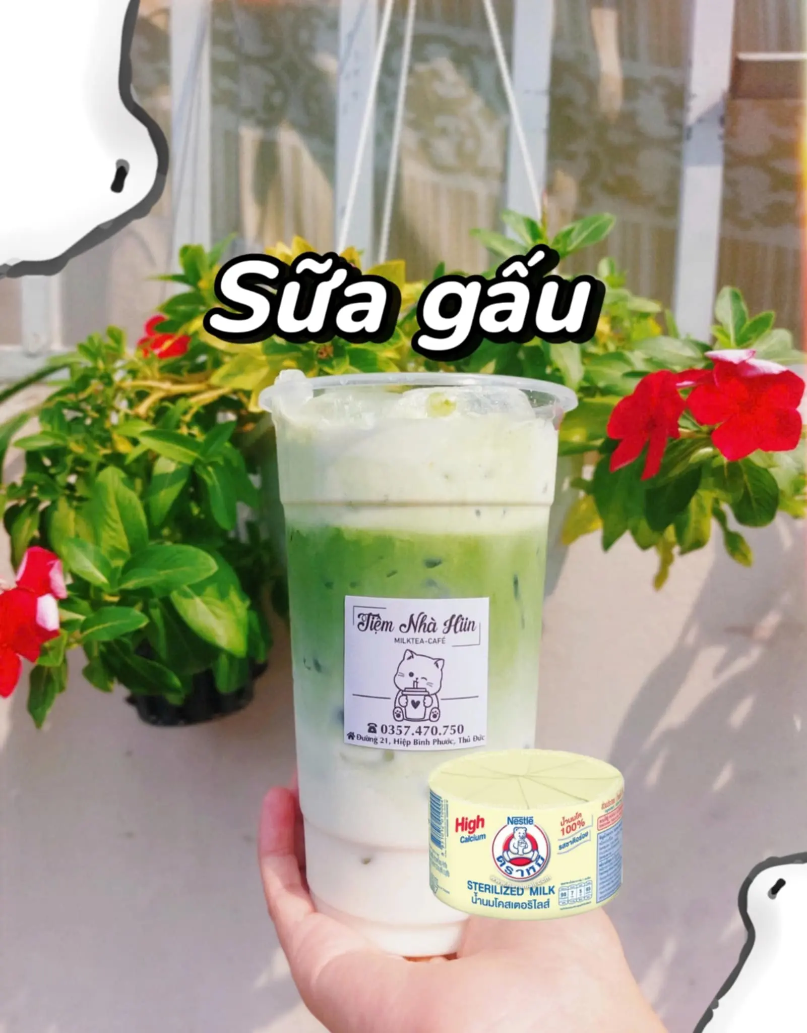 Hình ảnh [HOT] Matcha sữa gấu kem muối (đã gồm thuế)