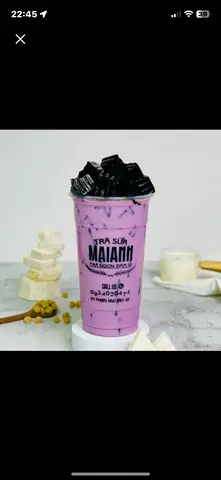 Hình ảnh Trà sữa khoai môn sương sáo