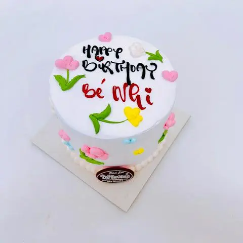 Hình ảnh bánh kem mini bông hoa đơn giản