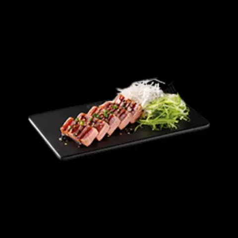 Hình ảnh Sashimi Maguro Flambe - Sashimi Cá Ngừ Tái Sốt Teriyaki (5 miếng)