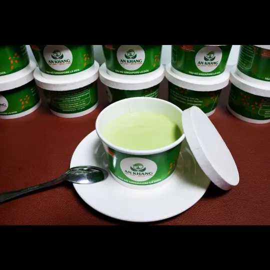 Hình ảnh Combo 20 tàu hũ Singapore vị lá dứa siêu ngon