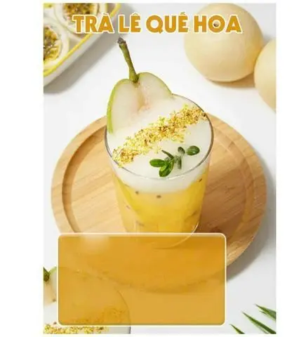 Hình ảnh 9. Trà Lê Quế Hoa Size L (Có sẵn trân châu)