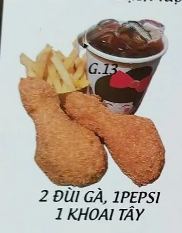Hình ảnh G.13 2 ĐÙI GÀ 1 PEPSI 1 KHOAI TÂY