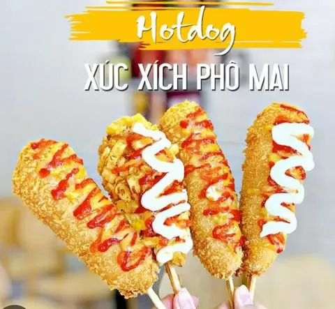 Hình ảnh Hotdog xúc xích phô mai 1 cây
