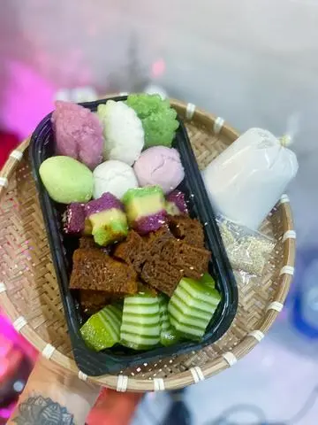 Hình ảnh Sét (3bông + 3tre +Bò nướng+ Xôi +Da Lợn) - Cốt dừa 