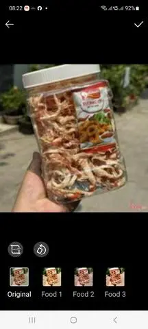 Hình ảnh Khô mực sợi hấp dừa 
