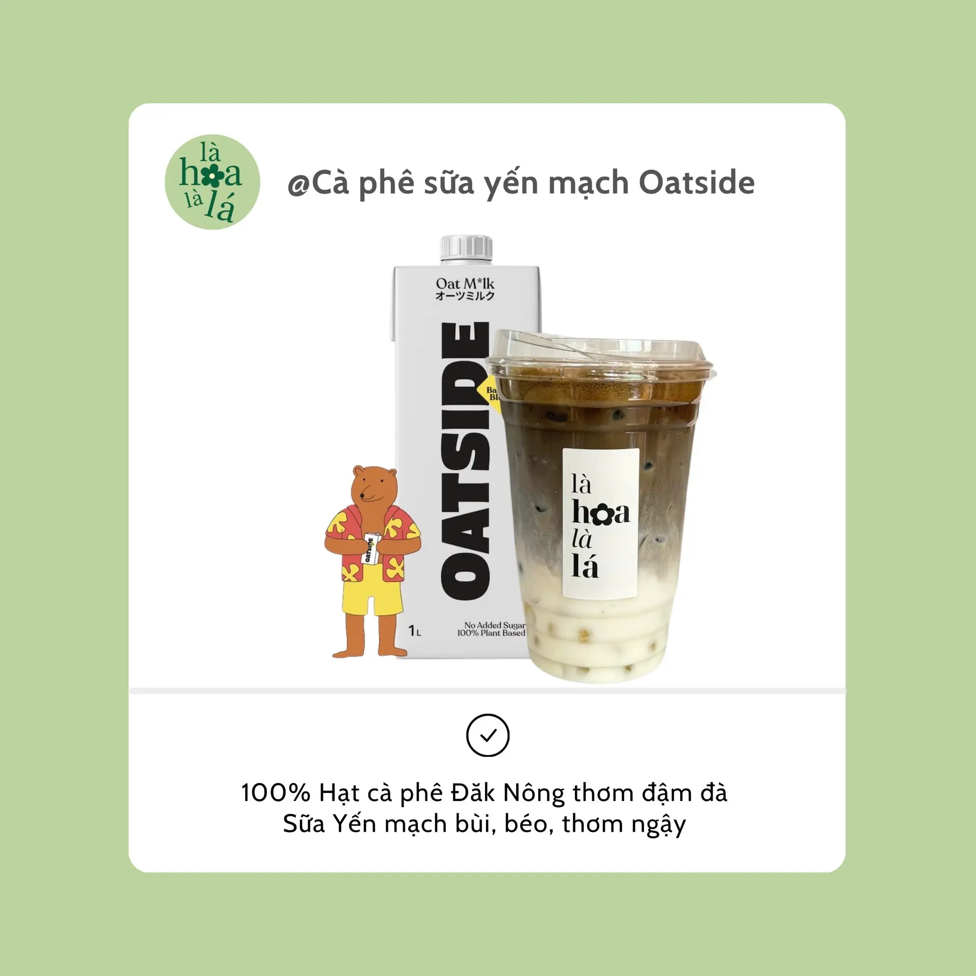 Hình ảnh Cafe Sữa yến mạch Oatside