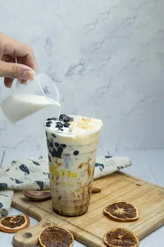 Hình ảnh Sữa tươi trân châu đường đen