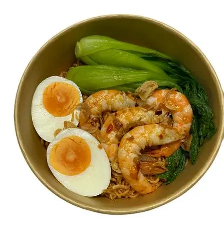 Hình ảnh Mì trộn tôm sốt satế