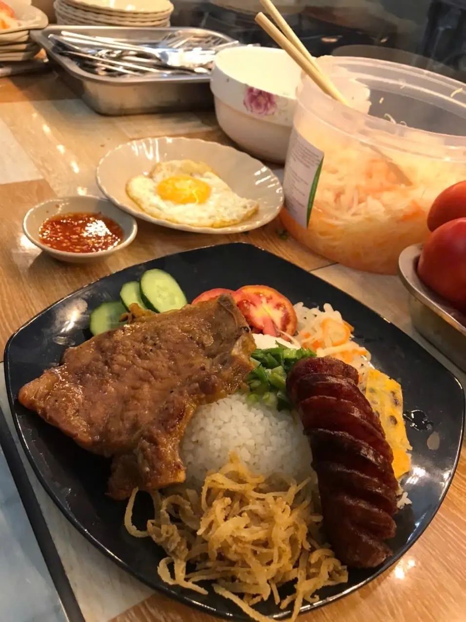 Hình ảnh Cơm sườn lạp xuỡng 