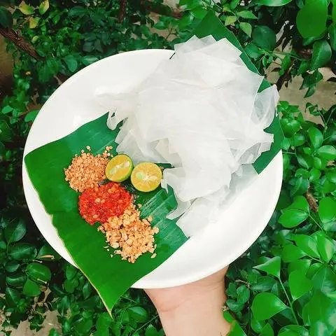 Hình ảnh Bánh tráng lá chuối
