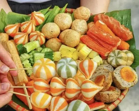 Hình ảnh thập cẩm cá viên chiên 